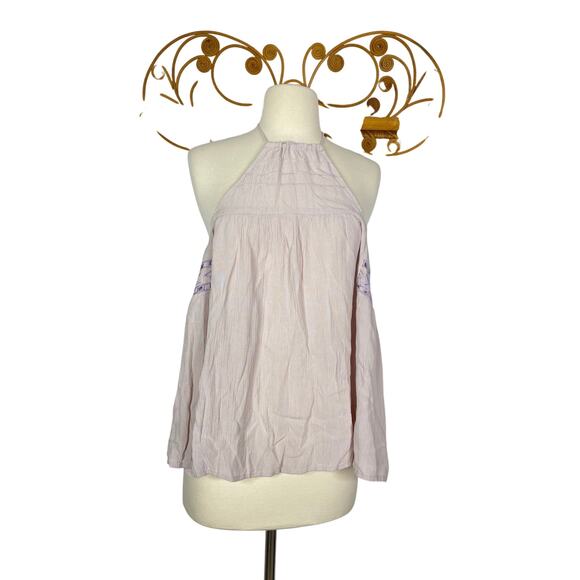 NEW Ale x Revolve embroidered halter top women's M Purple lilac - Picture 1 of 7